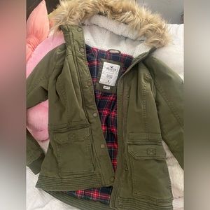 Hollister green jacket
